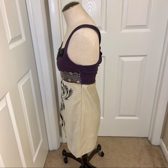 Free People Beaded Peacock Design Mini Dress - Picture 8 of 14